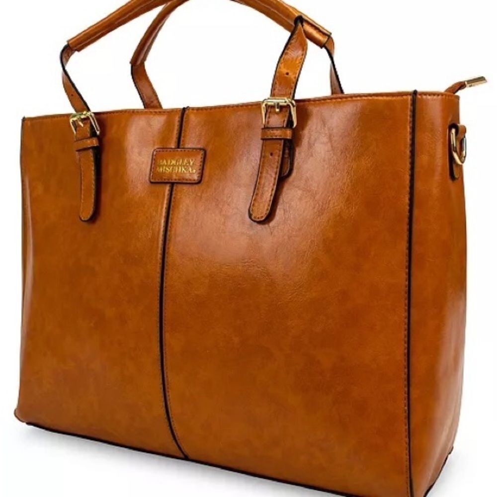 Badgley Mischa Julia Tote Weekender Rustic vegan leather crossbody bag,purse - Picture 3 of 12